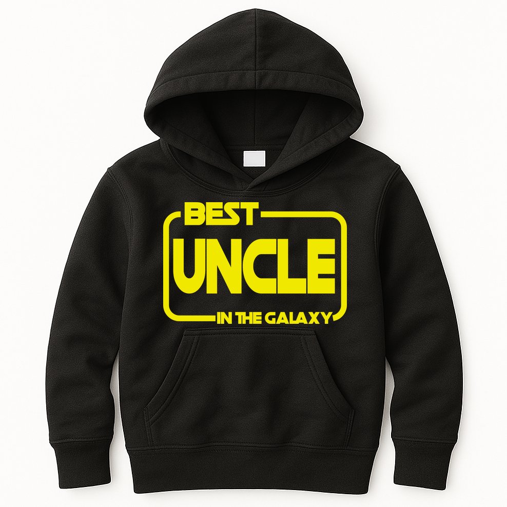 Best Uncle In The Galaxy Funny Kids Hoodie