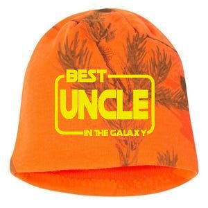 Best Uncle In The Galaxy Funny Kati - Camo Knit Beanie