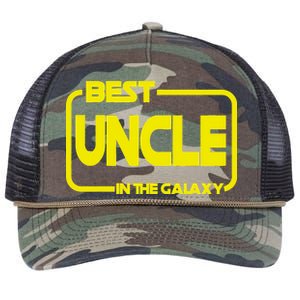 Best Uncle In The Galaxy Funny Retro Rope Trucker Hat Cap