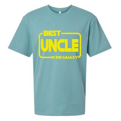 Best Uncle In The Galaxy Funny Sueded Cloud Jersey T-Shirt