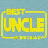Best Uncle In The Galaxy Funny Sueded Cloud Jersey T-Shirt