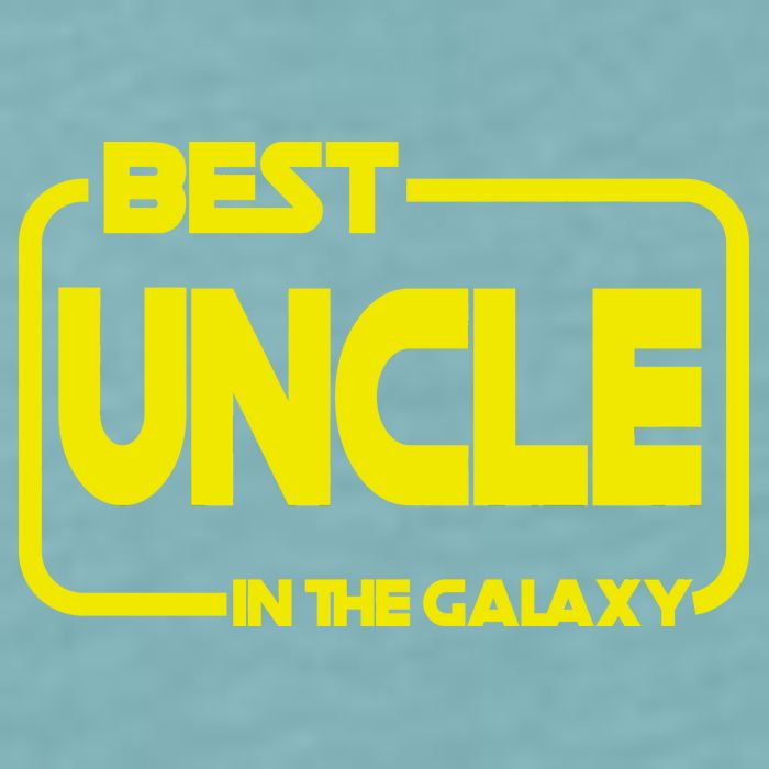 Best Uncle In The Galaxy Funny Sueded Cloud Jersey T-Shirt