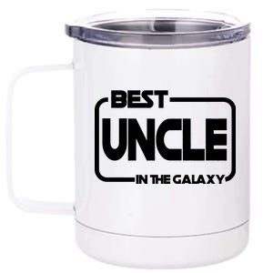 Best Uncle In The Galaxy Funny 12 oz Stainless Steel Tumbler Cup