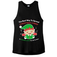Best Way To Spread Christmas Cheer Is Singing Out Loud Ladies PosiCharge Tri-Blend Wicking Tank