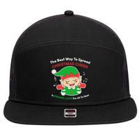 Best Way To Spread Christmas Cheer Is Singing Out Loud 7 Panel Mesh Trucker Snapback Hat
