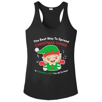 Best Way To Spread Christmas Cheer Is Singing Out Loud Ladies PosiCharge Competitor Racerback Tank