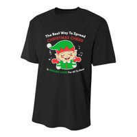 Best Way To Spread Christmas Cheer Is Singing Out Loud Youth Performance Sprint T-Shirt