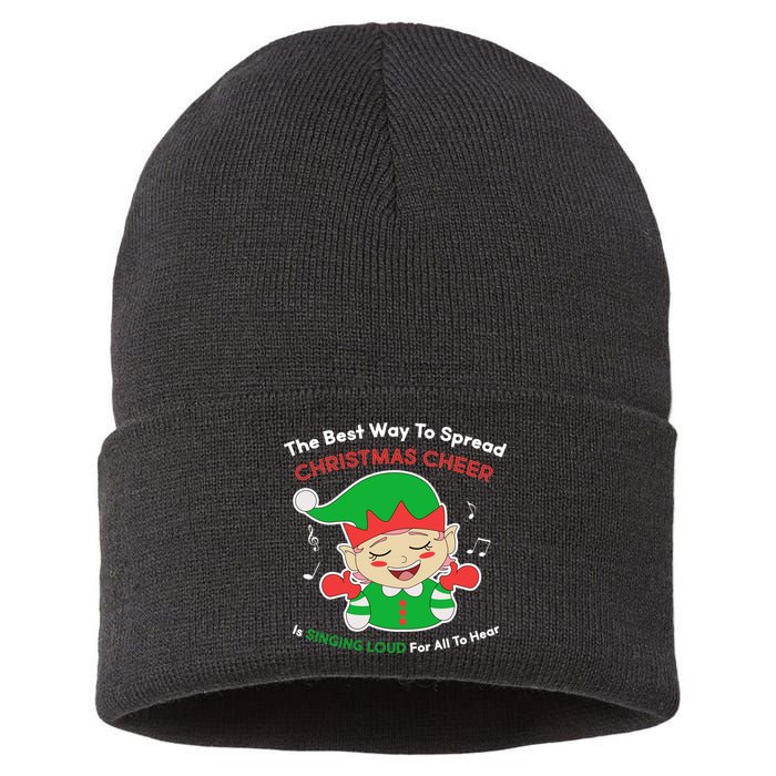 Best Way To Spread Christmas Cheer Is Singing Out Loud Sustainable Knit Beanie