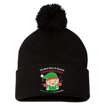 Best Way To Spread Christmas Cheer Is Singing Out Loud Pom Pom 12in Knit Beanie