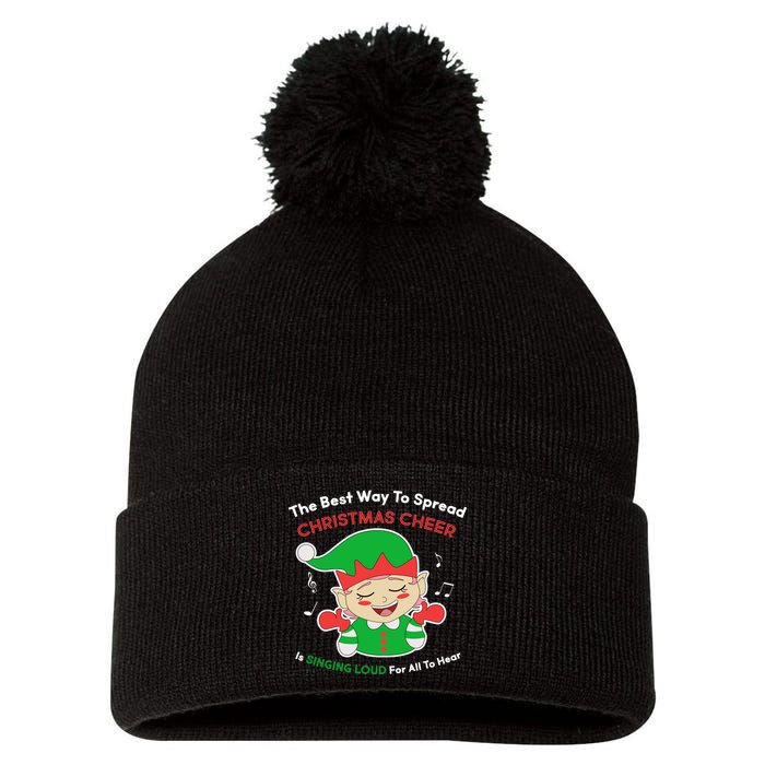 Best Way To Spread Christmas Cheer Is Singing Out Loud Pom Pom 12in Knit Beanie
