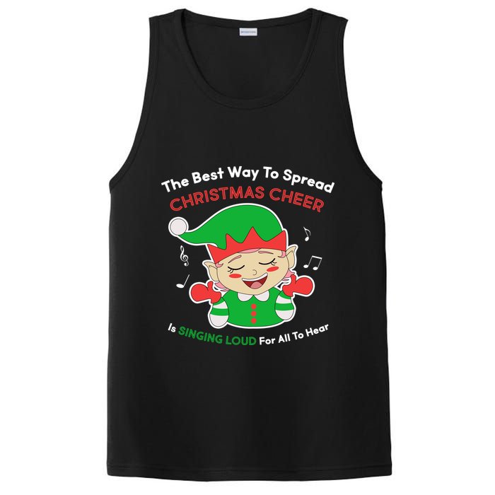 Best Way To Spread Christmas Cheer Is Singing Out Loud PosiCharge Competitor Tank