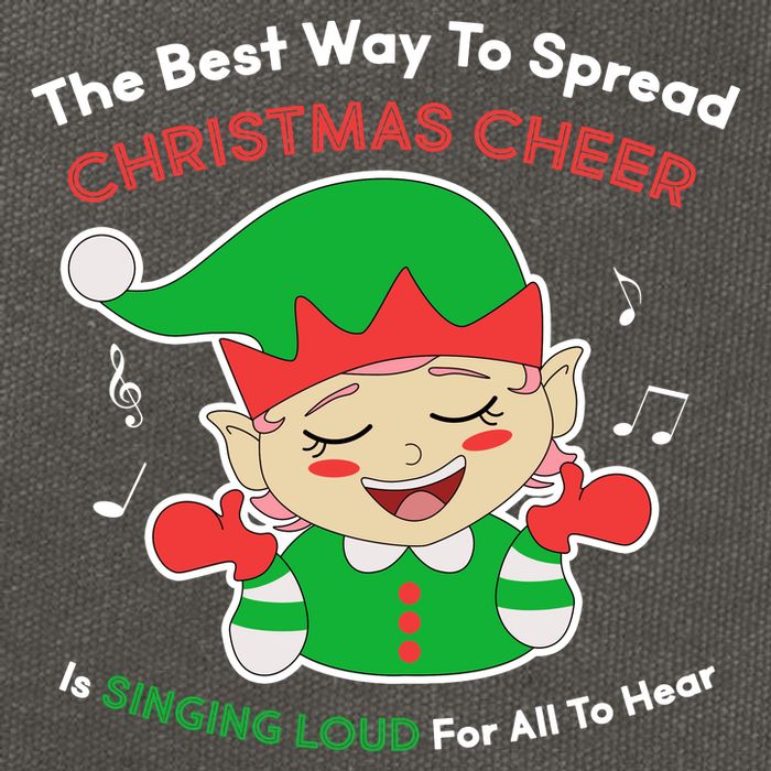 Best Way To Spread Christmas Cheer Is Singing Out Loud Cotton Canvas Backpack