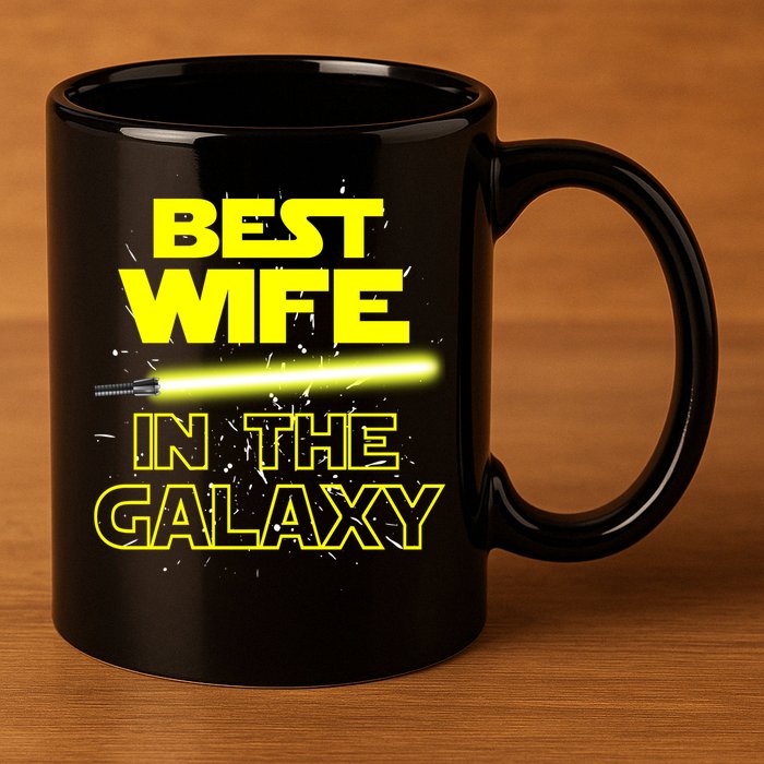 Best Wife In The Galaxy 11oz C Handle Ceramic Mug