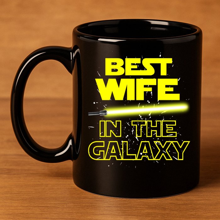 Best Wife In The Galaxy 11oz C Handle Ceramic Mug