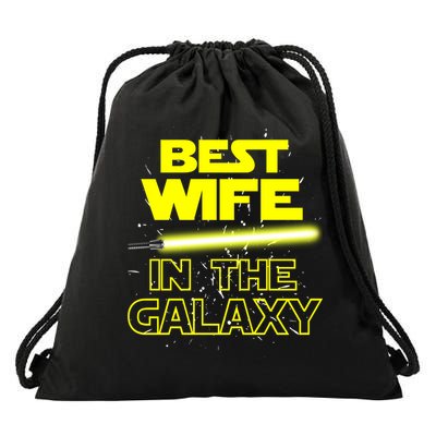 Best Wife In The Galaxy Drawstring Bag