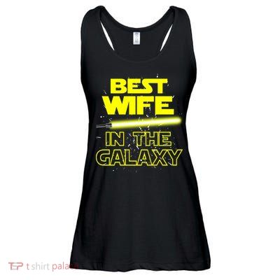 Best Wife In The Galaxy Ladies Essential Flowy Tank
