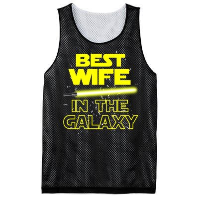 Best Wife In The Galaxy Mesh Reversible Basketball Jersey Tank