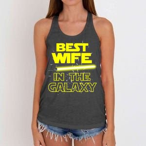 Best Wife In The Galaxy Women's Knotted Racerback Tank