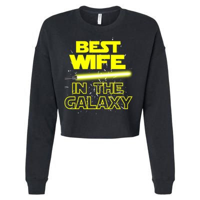 Best Wife In The Galaxy Cropped Pullover Crew