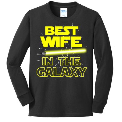 Best Wife In The Galaxy Kids Long Sleeve Shirt