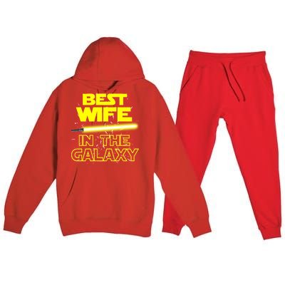 Best Wife In The Galaxy Premium Hooded Sweatsuit Set