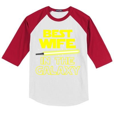 Best Wife In The Galaxy Kids Colorblock Raglan Jersey