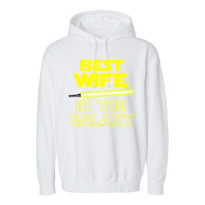 Best Wife In The Galaxy Garment-Dyed Fleece Hoodie