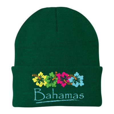 Bahamas Exotic Tropical Beach And Vacation Vintage Print Knit Cap Winter Beanie