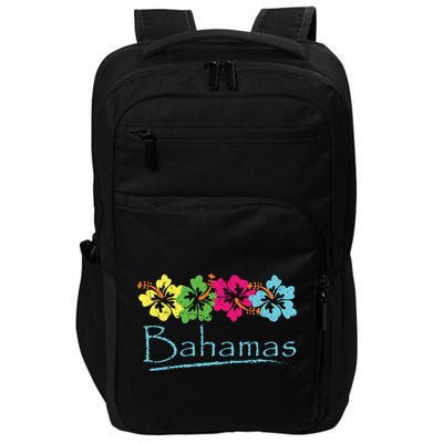 Bahamas Exotic Tropical Beach And Vacation Vintage Print Impact Tech Backpack