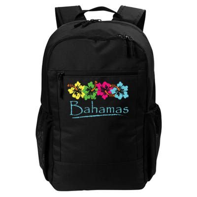 Bahamas Exotic Tropical Beach And Vacation Vintage Print Daily Commute Backpack