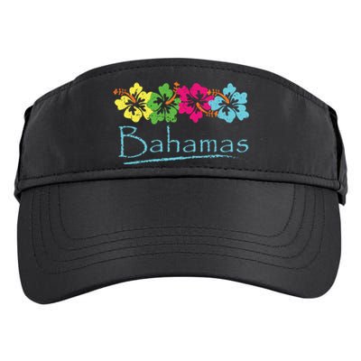 Bahamas Exotic Tropical Beach And Vacation Vintage Print Adult Drive Performance Visor