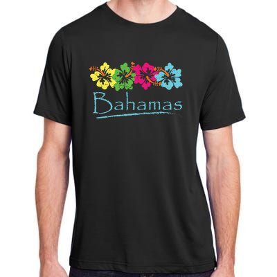 Bahamas Exotic Tropical Beach And Vacation Vintage Print Adult ChromaSoft Performance T-Shirt