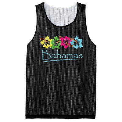 Bahamas Exotic Tropical Beach And Vacation Vintage Print Mesh Reversible Basketball Jersey Tank