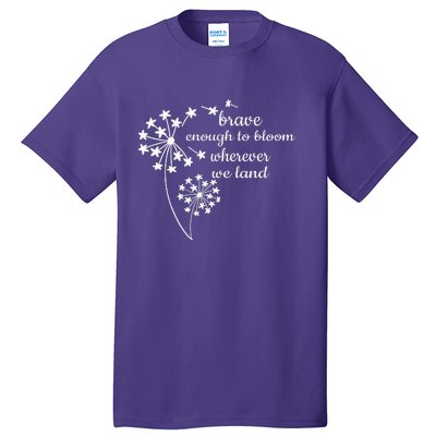 Brave Enough To Bloom Month US Army Veteran Tall T-Shirt