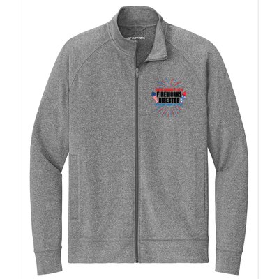 Brave Enough To Be A Fireworks Director 4th Of July Cute Gift Stretch Full-Zip Cadet Jacket