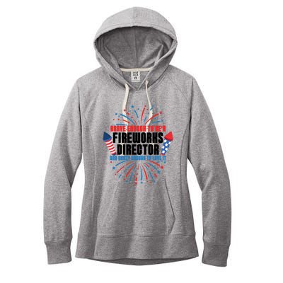 Brave Enough To Be A Fireworks Director 4th Of July Cute Gift Women's Fleece Hoodie