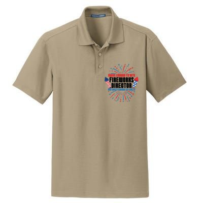 Brave Enough To Be A Fireworks Director 4th Of July Cute Gift Dry Zone Grid Polo