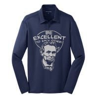 Be Excellent To Each Other Silk Touch Performance Long Sleeve Polo