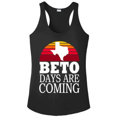 BETO Days Are Coming Ladies PosiCharge Competitor Racerback Tank