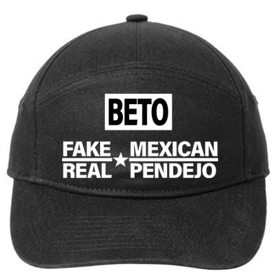 Beto Fake Mexican Real Pendejo 7-Panel Snapback Hat