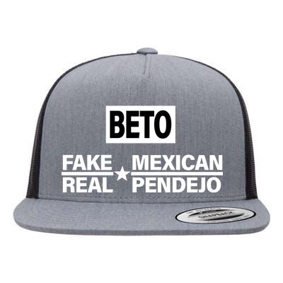 Beto Fake Mexican Real Pendejo Flat Bill Trucker Hat