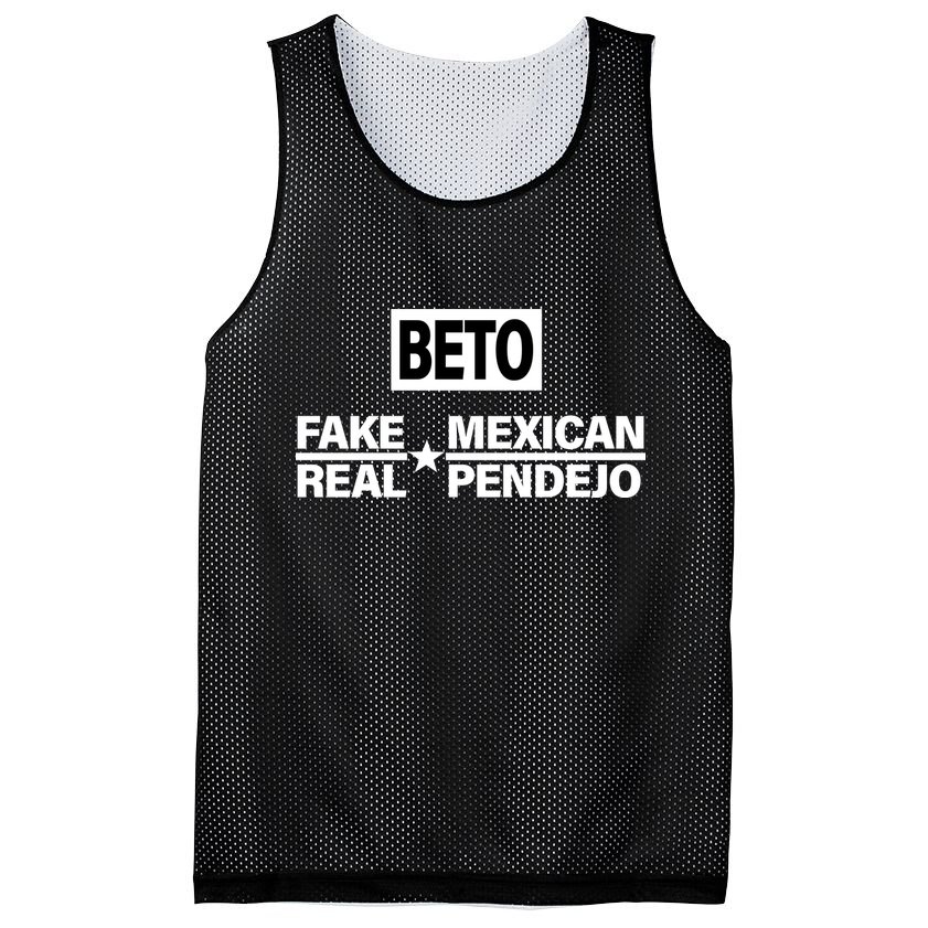 Beto Fake Mexican Real Pendejo Mesh Reversible Basketball Jersey Tank