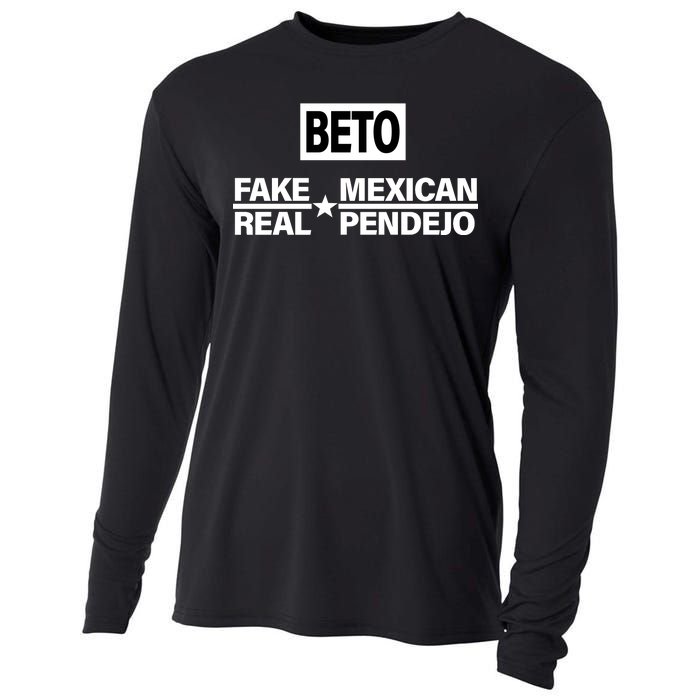 Beto Fake Mexican Real Pendejo Cooling Performance Long Sleeve Crew