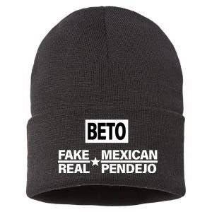 Beto Fake Mexican Real Pendejo Sustainable Knit Beanie