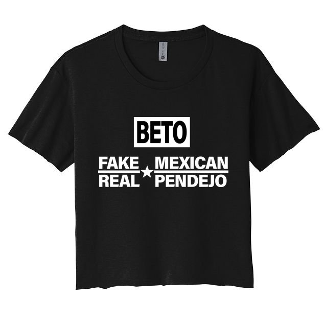 Beto Fake Mexican Real Pendejo Crop Top