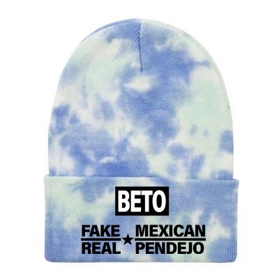 Beto Fake Mexican Real Pendejo Tie Dye 12in Knit Beanie