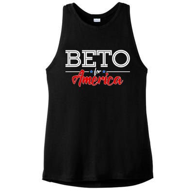 Beto For America Ladies PosiCharge Tri-Blend Wicking Tank