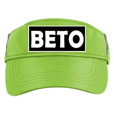 Beto For President Simple Logo  Adult Drive Performance Visor