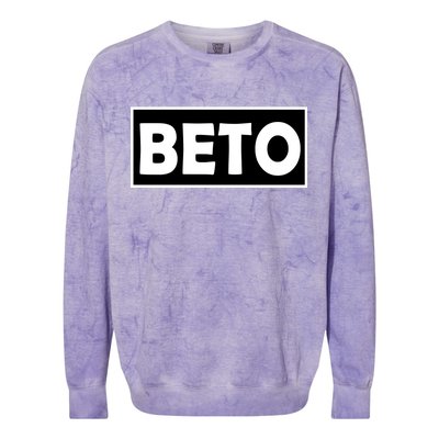 Beto For President Simple Logo  Colorblast Crewneck Sweatshirt