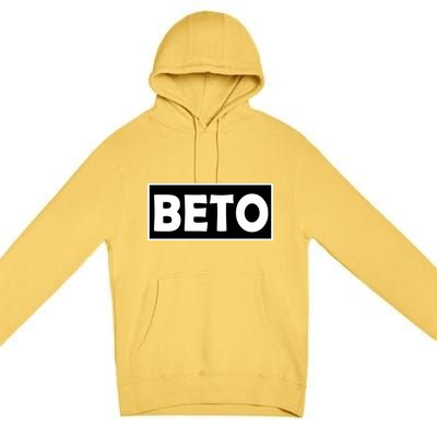 Beto For President Simple Logo  Premium Pullover Hoodie